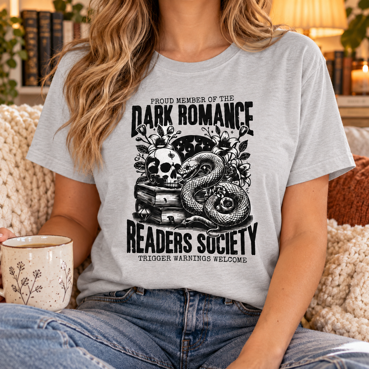 Bookish Graphic T-Shirts | Trigger Warning| Cute Tees for Book Lovers & Romance Readers