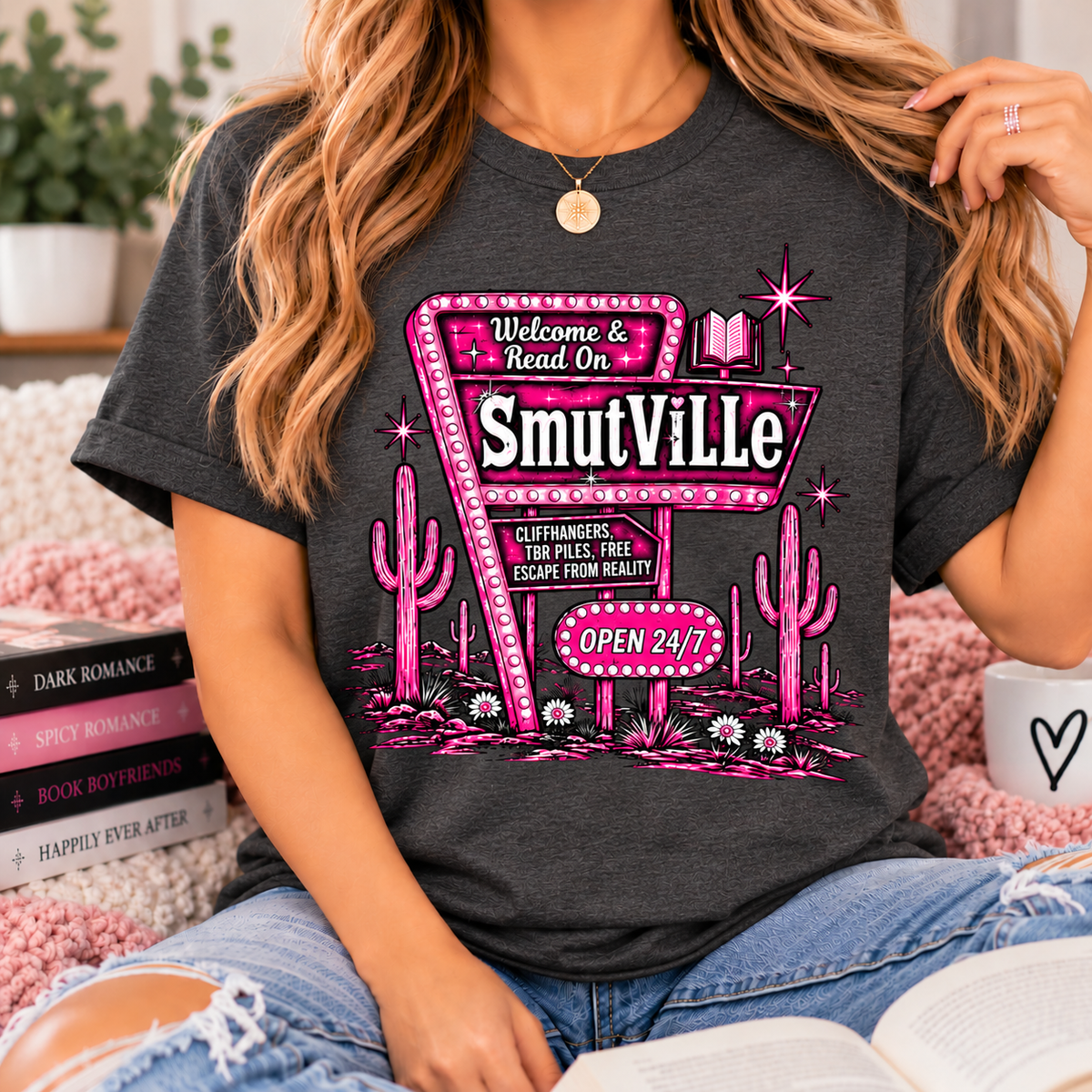 Bookish Graphic T-Shirts | Smutville| Cute Tees for Book Lovers & Romance Readers