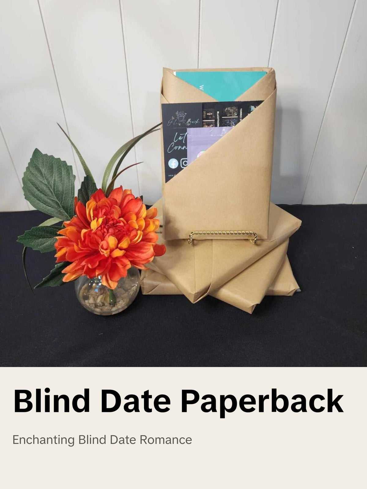 Blind Date Book - Soft Cover, various tropes. Romance Pack, Hand-Wrapped with Stickers, Bookmark & Bookish Goodies, Ideal Gift for Romance Book Fans