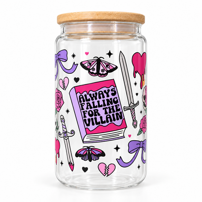 Bookish Romance Trope Cup – Clear Tumbler for Book Lovers