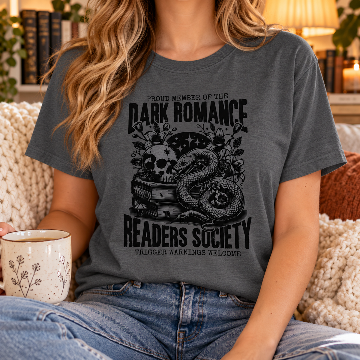 Bookish Graphic T-Shirts | Trigger Warning| Cute Tees for Book Lovers & Romance Readers