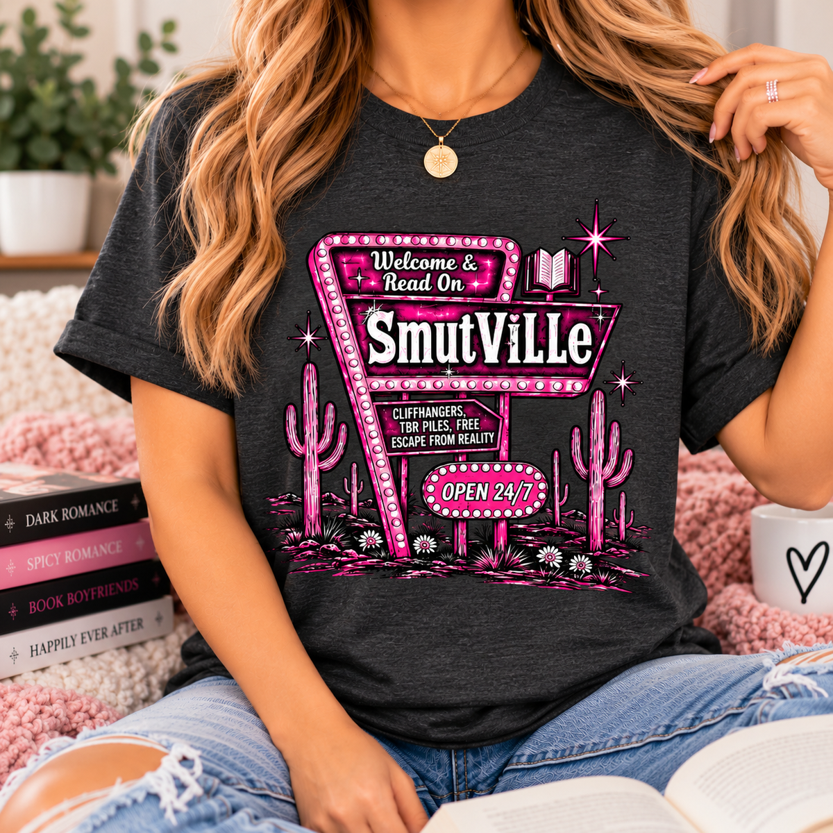 Bookish Graphic T-Shirts | Smutville| Cute Tees for Book Lovers & Romance Readers