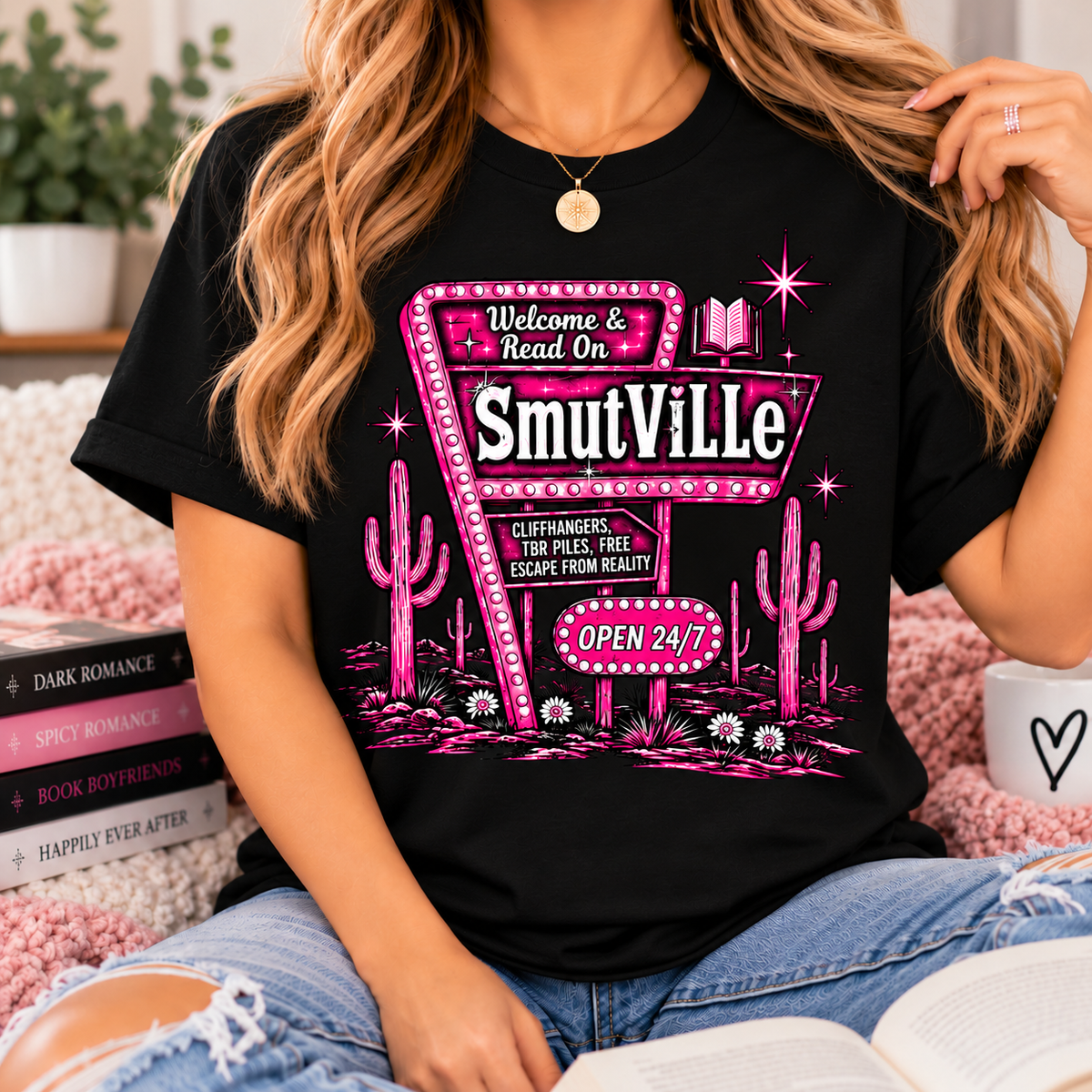 Bookish Graphic T-Shirts | Smutville| Cute Tees for Book Lovers & Romance Readers