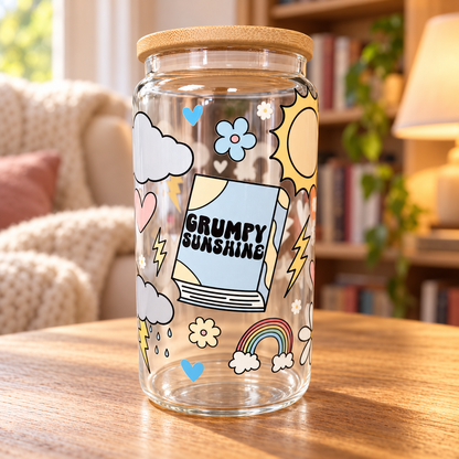 Bookish Romance Trope Cup – Clear Tumbler for Book Lovers