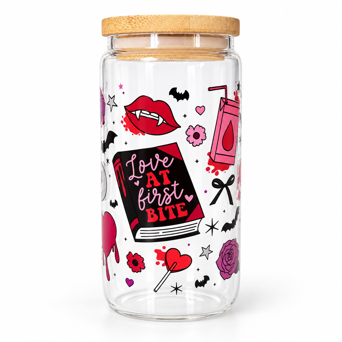 Bookish Romance Trope Cup – Clear Tumbler for Book Lovers