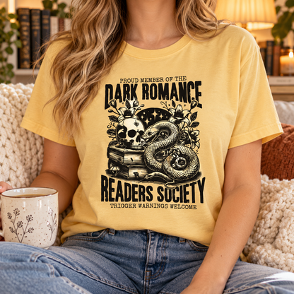 Bookish Graphic T-Shirts | Trigger Warning| Cute Tees for Book Lovers & Romance Readers